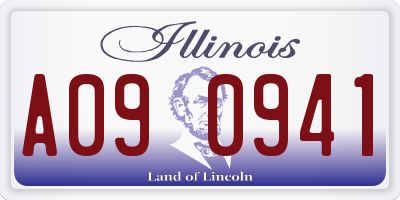 IL license plate A090941