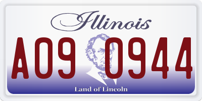 IL license plate A090944