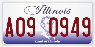 IL license plate A090949