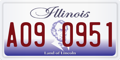 IL license plate A090951