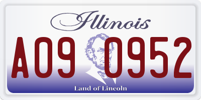 IL license plate A090952