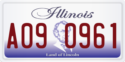 IL license plate A090961