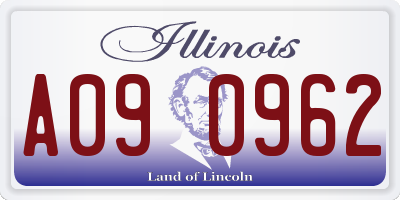 IL license plate A090962