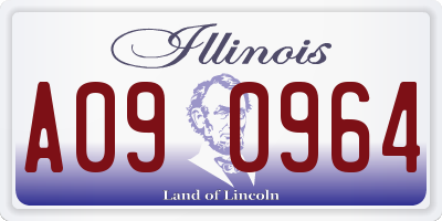 IL license plate A090964