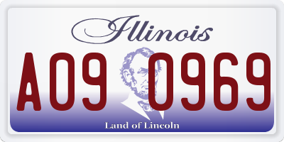 IL license plate A090969
