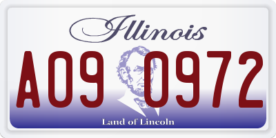 IL license plate A090972