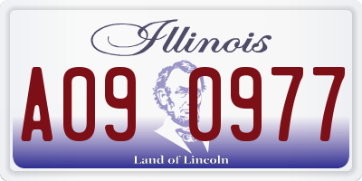 IL license plate A090977