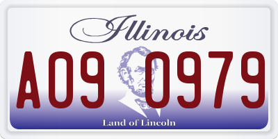 IL license plate A090979