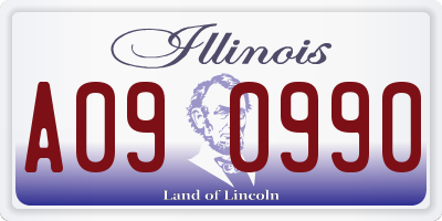 IL license plate A090990
