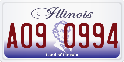 IL license plate A090994