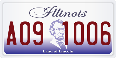 IL license plate A091006