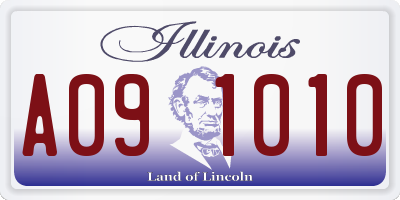 IL license plate A091010