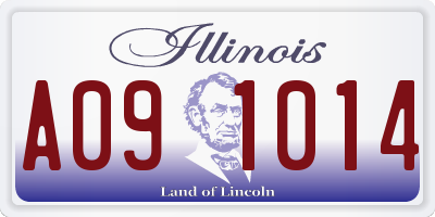 IL license plate A091014