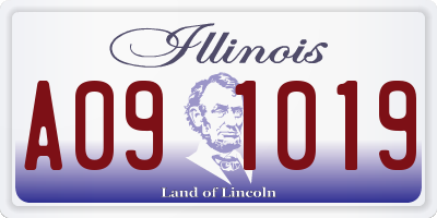 IL license plate A091019