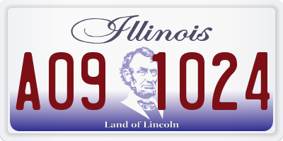 IL license plate A091024