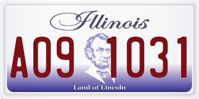 IL license plate A091031