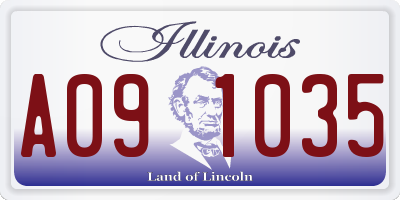 IL license plate A091035