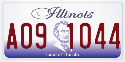 IL license plate A091044