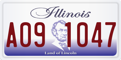 IL license plate A091047