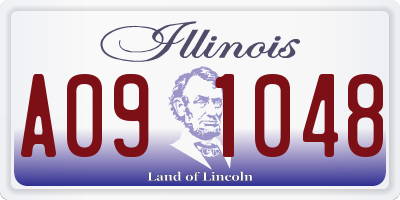 IL license plate A091048