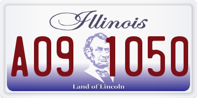 IL license plate A091050