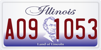 IL license plate A091053