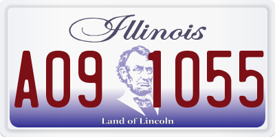 IL license plate A091055