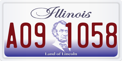 IL license plate A091058