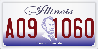 IL license plate A091060
