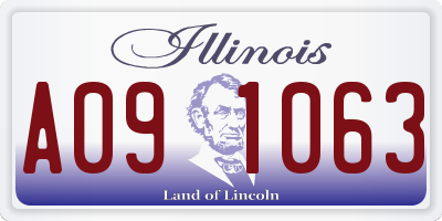 IL license plate A091063