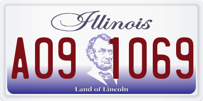 IL license plate A091069
