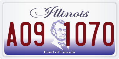 IL license plate A091070