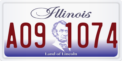 IL license plate A091074