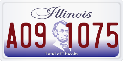 IL license plate A091075