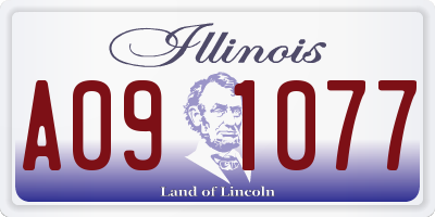 IL license plate A091077
