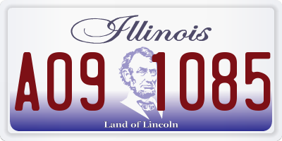 IL license plate A091085