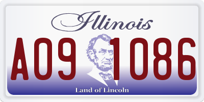 IL license plate A091086