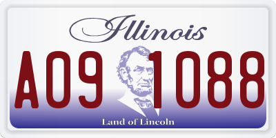 IL license plate A091088