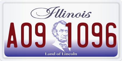 IL license plate A091096