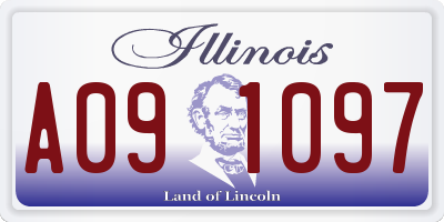 IL license plate A091097