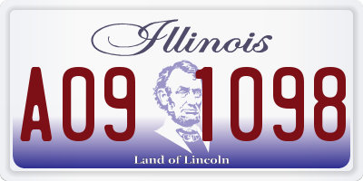 IL license plate A091098