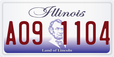 IL license plate A091104