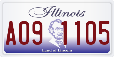 IL license plate A091105