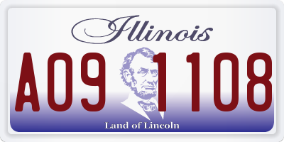 IL license plate A091108