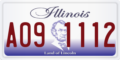IL license plate A091112