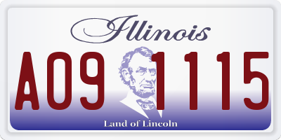 IL license plate A091115
