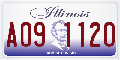 IL license plate A091120