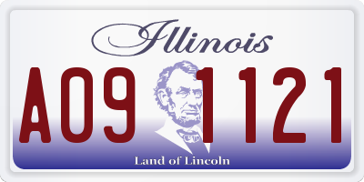 IL license plate A091121