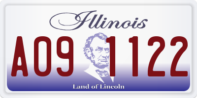 IL license plate A091122