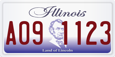 IL license plate A091123